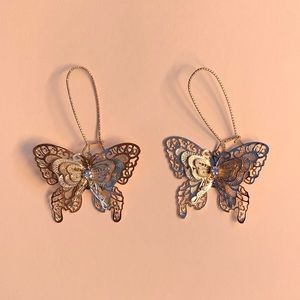 Gold Butterfly Earrings